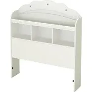 South Shore Sabrina Twin Bookcase Headboard in White