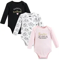 Hudson Baby unisex-baby Cotton Long-sleeve Bodysuits