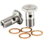 Fuel Banjo Bolt Ultra High Flow Upgrade Kit for Ford 6.0L & 6.4L fit for Powerstroke F250, F350, 450, F550