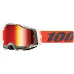 100% Racecraft 2 Goggles Schrute Mirror Red Lens