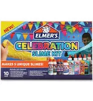 10 Ct Celebration Slime Kit Supplies Include Assorted Magical Liquid Activators 