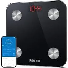 Renpho USB Rechargeable Smart Scale for Weight & Body Fat