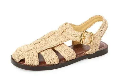 Loeffler Randall Women's Sawyer Crochet Flat Sandal