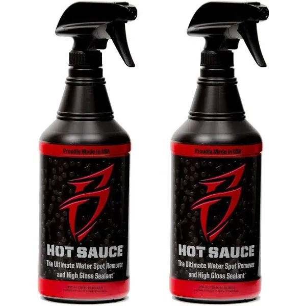 Boat Bling Hot Sauce Premium Hard Water Spot Remover w/High-Gloss Wax Sealant...