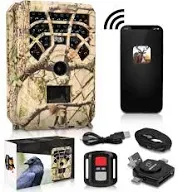 CREATIVE XP Cellular Trail Cameras WiFi 24 MP 1296P Outdoor Game Camera with Night Vision Motion Activated IP54, Waterproof for Hunting or Property