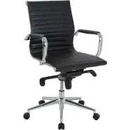 Global Industrial 695503-AM Bonded Leather Conference Chair