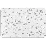 Artsy Mats Grey Terrazzo White Quick Dry Diatomite Non Slip Stone Bath Mat