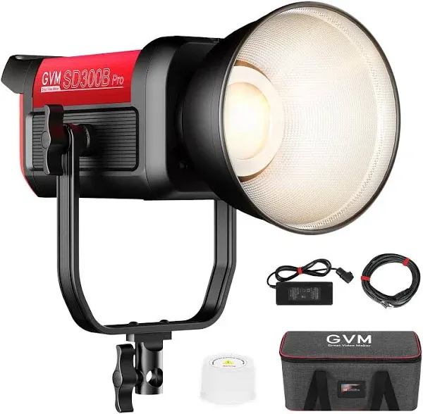 GVM SD300B 300W Professional LED Video Lighting Photography Light Bi-color 13700LM Photo Studio Fill light Dimmable Bowens Mount