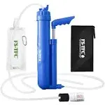 FS-TFC 6-Stage Portable Water Filter 0.01 Micron UF and CTO Improving Tastes Water Purifier Survival Gear 1.5L/Min Fast Flow for Hiking, Camping, Travel, and Emergency Preparedness