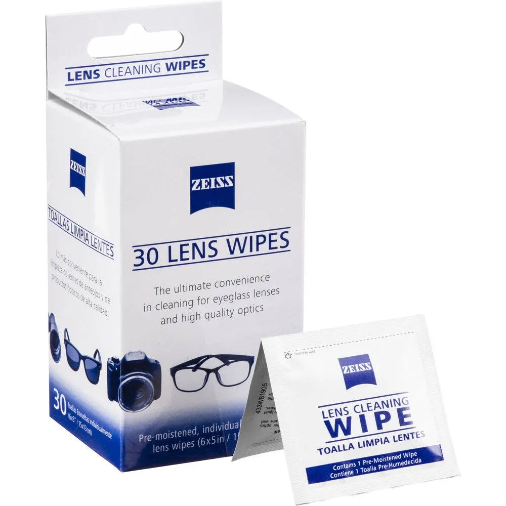 Zeiss Lens Wipes - 30 Wipes