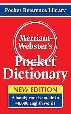 Merriam Webster's Pocket Dictionary