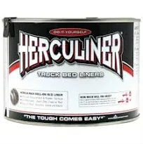 Herculiner Trucks Bed Liner Brush Rubber Wood Metal Gallon Black 1Quart Standard