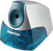 Bostitch Personal Electric Pencil Sharpener, Powerful Stall-Free Motor, High Capacity Shavings Tray, Blue (EPS4-BLUE) & EZ Squeeze One-Hole Punch, 10 Sheet Capacity, Lightweight, Gray/Blue (2402)