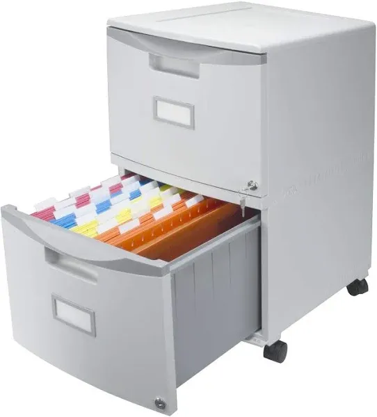 Storex 2-Drawer Mobile Filing Cabinet