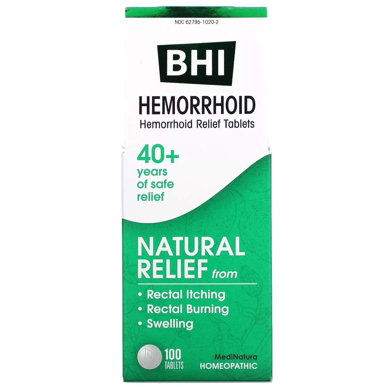 BHI, Hemorrhoid Relief, 100 Tablets