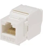 Monoprice Cat6 RJ-45 Toolless 180-Degree Keystone