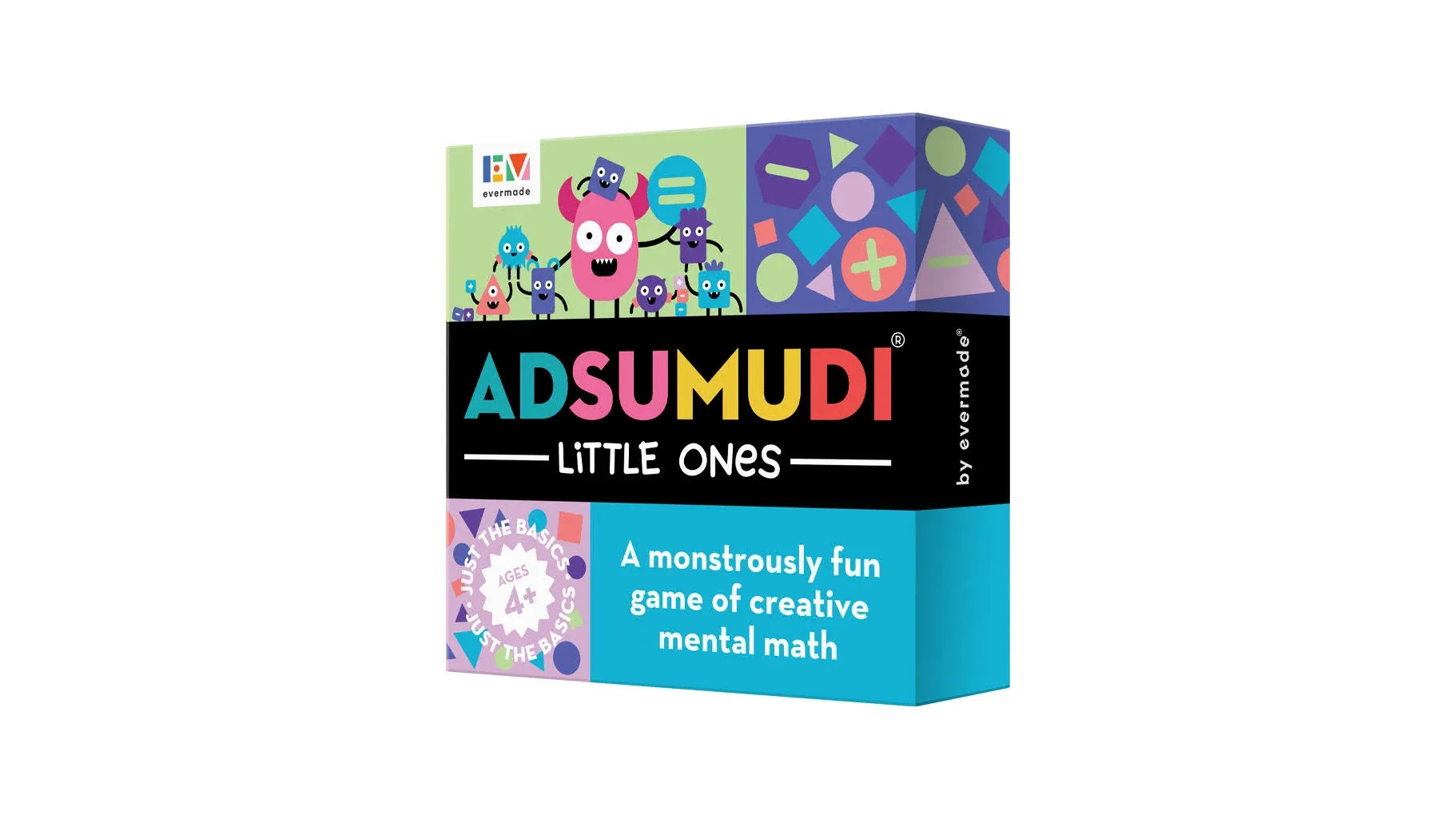 Adsumudi Math Game - Little Ones - The Adorably Fun Game for Clever Kids to Grow Their Addition, Subtraction and Mental Math Skills - Great for Ages 4 and Up