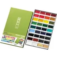 Kuretake Gansai Tambi Watercolor Paint 36 Colors Set MC20/36V From Japan New