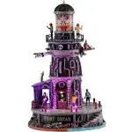 2021 LEMAX SPOOKY TOWN Halloween Village - POINT DREAD LIGHTHOUSE Sight &amp; Sound