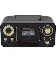 Studebaker Portable Stereo CD Player with Bluetooth, AM/FM Stereo Radio and Cassette Player/Recorder