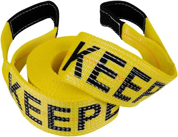 KEEPER 02942 30ft x  4in x 10,000 lbs. Vehicle Recovery Strap W/Protective Loops