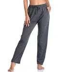 Envlon Women's Stretch Loose Straight Lounge Pants