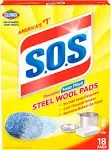 S.O.S Steel Wool Soap Pads - 18 Count