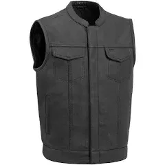 Sharp shooter Men's Motorcycle Leather Vest