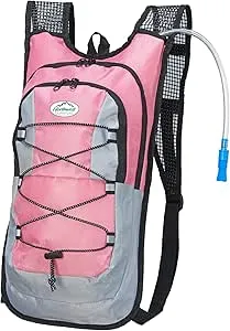 Hydration Pack - 2 Liter Water Bladder with Extra Large Storage Compartment