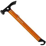 Lightweight Outdoor Camping Hammer Aluminum Tent Hammer with Tent Stake Remover, 13-Ounce