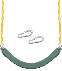 2 Packs Heavy Duty Swing Seat, Swing Set Accessories Replacement with 4 Snap ...