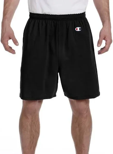 Champion Mens S-XL, 2X 3XL C-8187 Athletic Cotton 6&#034; Inseam No Pocket Gym Shorts