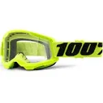 100 Percent - Strata 2 Goggles - Clear Lens - Yellow