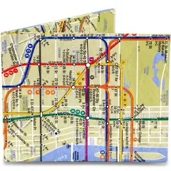 NYC Subway Map, Mighty Wallet