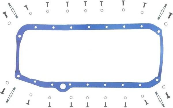 For 1959-1961, 1969-1972 Chevrolet Brookwood Oil Pan Gasket Set Felpro 74628JVSG