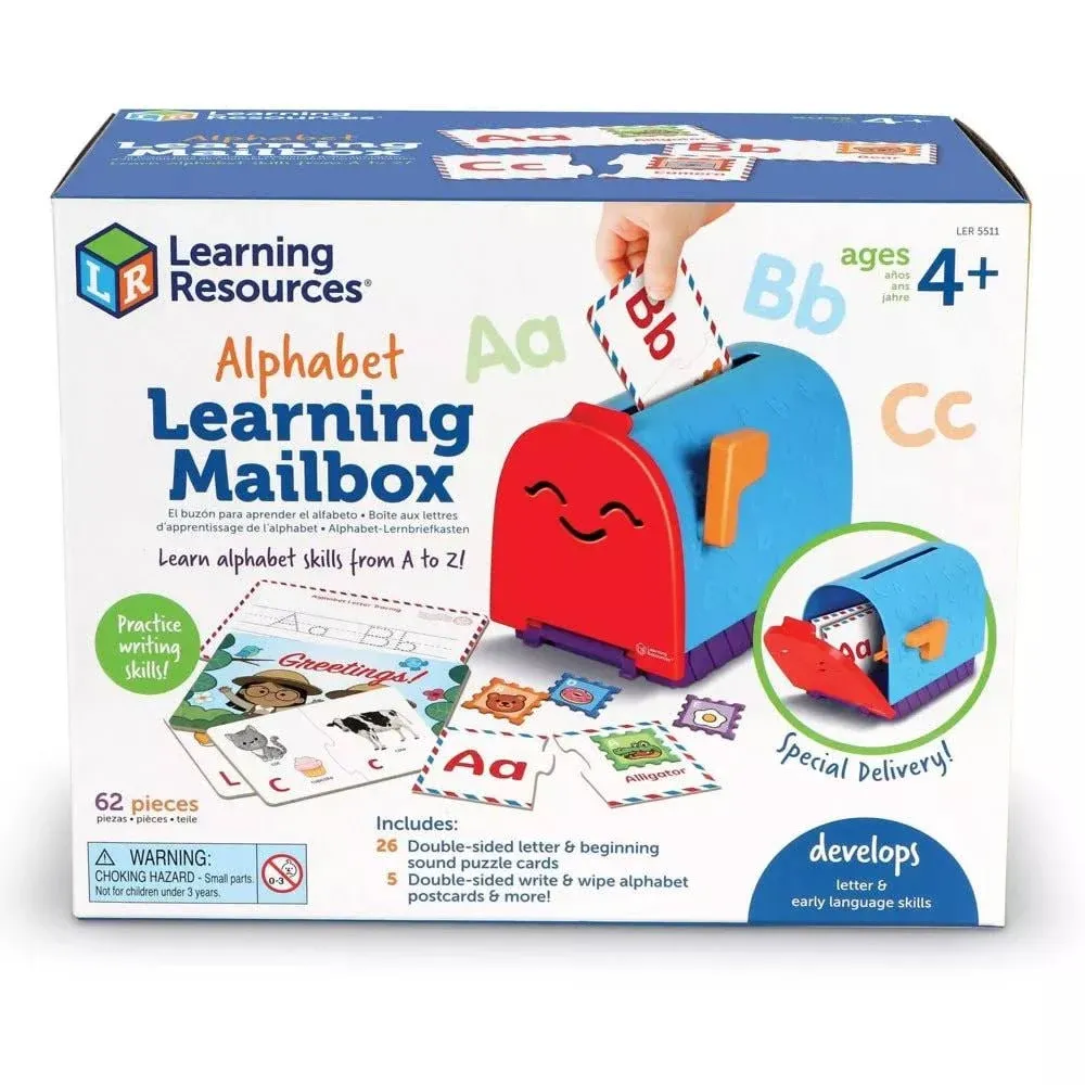 Learning Resources Alphabet Learning Mailbox - ABC Learning Toys for Kids Ages 4