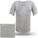 Aluminum Chainmail T-Shirt Butted Chainmail Habergeon Medieval Armor medium