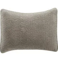 HiEnd Accents Stonewashed Cotton Quilted Velvet Pillow Sham