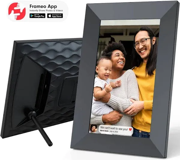 Digital Picture Frame Wi-Fi ONN 7” Frameo App Compatible Photo Display