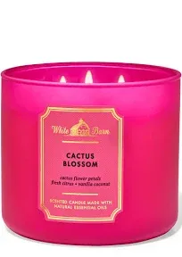  White Barn/Bath &amp; Body Works &#034;Cactus Blossom&#034;  3 Wick Candle, New