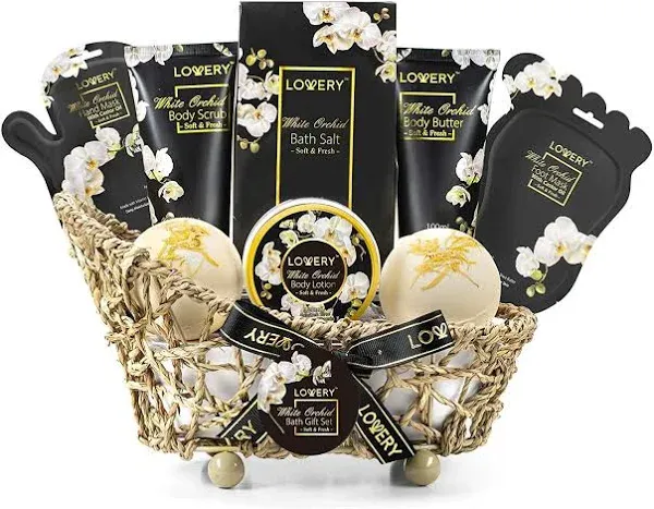 Lovery White Orchid Spa Bath Set