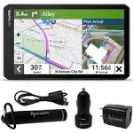 Garmin d?zl OTR710, Large, Easy-to-Read 7 GPS Truck Navigator, Custom Truck Routing, High-resolution Birdseye Satellite Imagery with Wearable4U Power