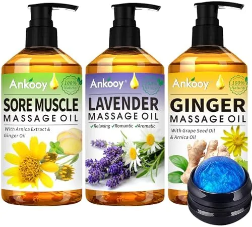 ANKOOY Massage Oil 3 Pack