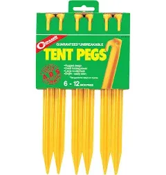 Coghlans 12 inch Tent Pegs (6 Pack)