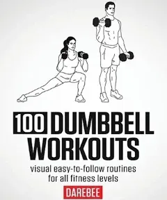 100 Dumbbell Workouts by N. Rey Paperback Book