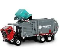 Garbage Truck Toy Model, 1:43 Scale Metal Diecast Recycling Clean Trash Garba...