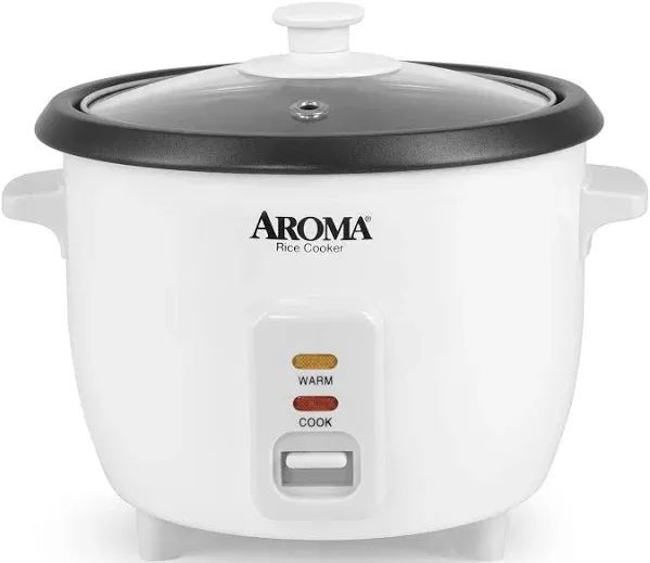 Housewares  6-Cup (Cooked) 1.5 Qt. One Touch Rice Cooker, White (ARC-363NG), 6 C