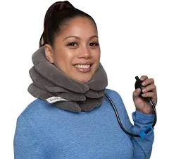 Everrelief Cervical Neck Traction Device - Inflatable & Adjustable Neck Collar -