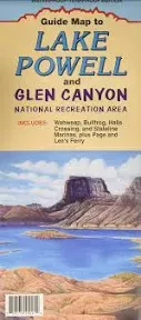 Lake Powell and Glen Canyon National Recreation Area Guide Map