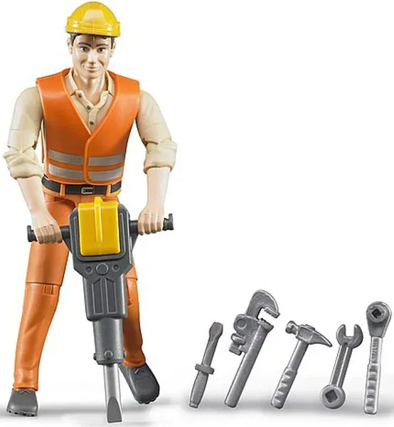 Bruder Construction Worker with Accessories